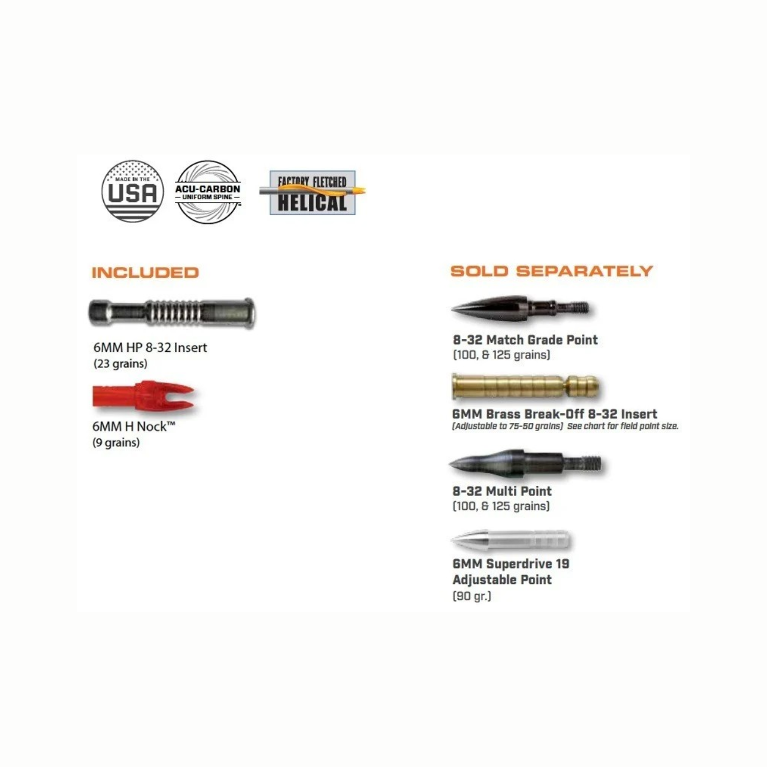 Easton Sonic 6.0 Fletched Arrows - 6 Pack - Image 3