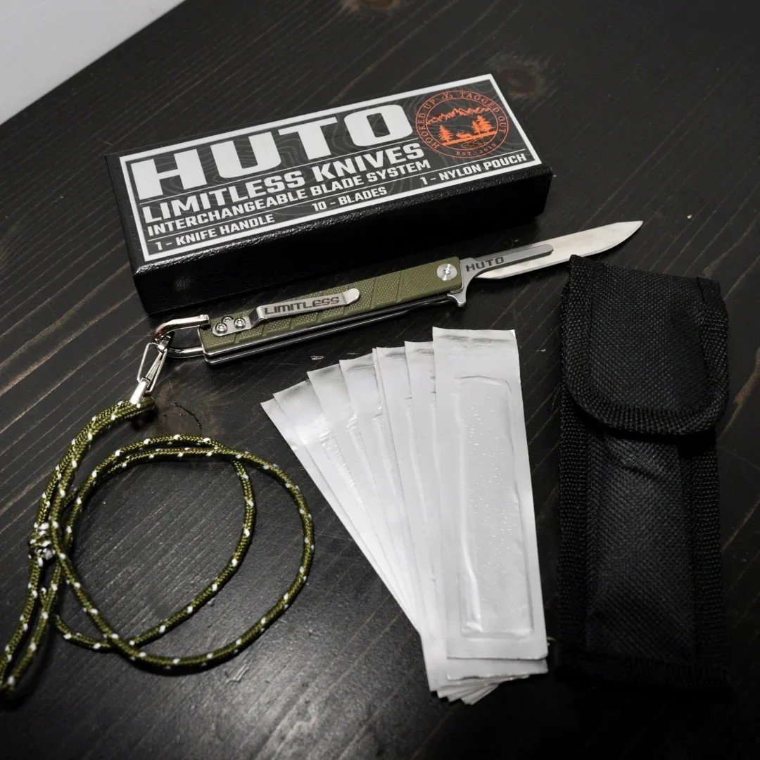 HUTO Limitless Folding Replaceable Blade Knife