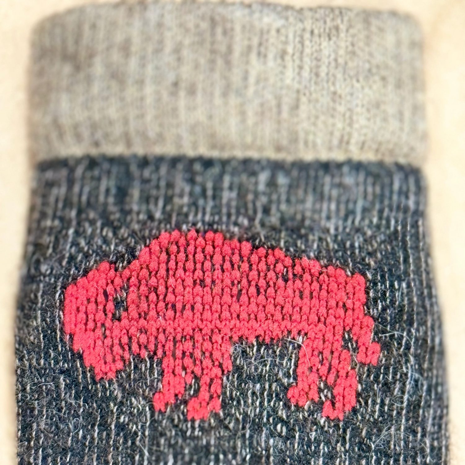 O'Canada Bison Wool Corp Alberta Hiker Socks - Image 3