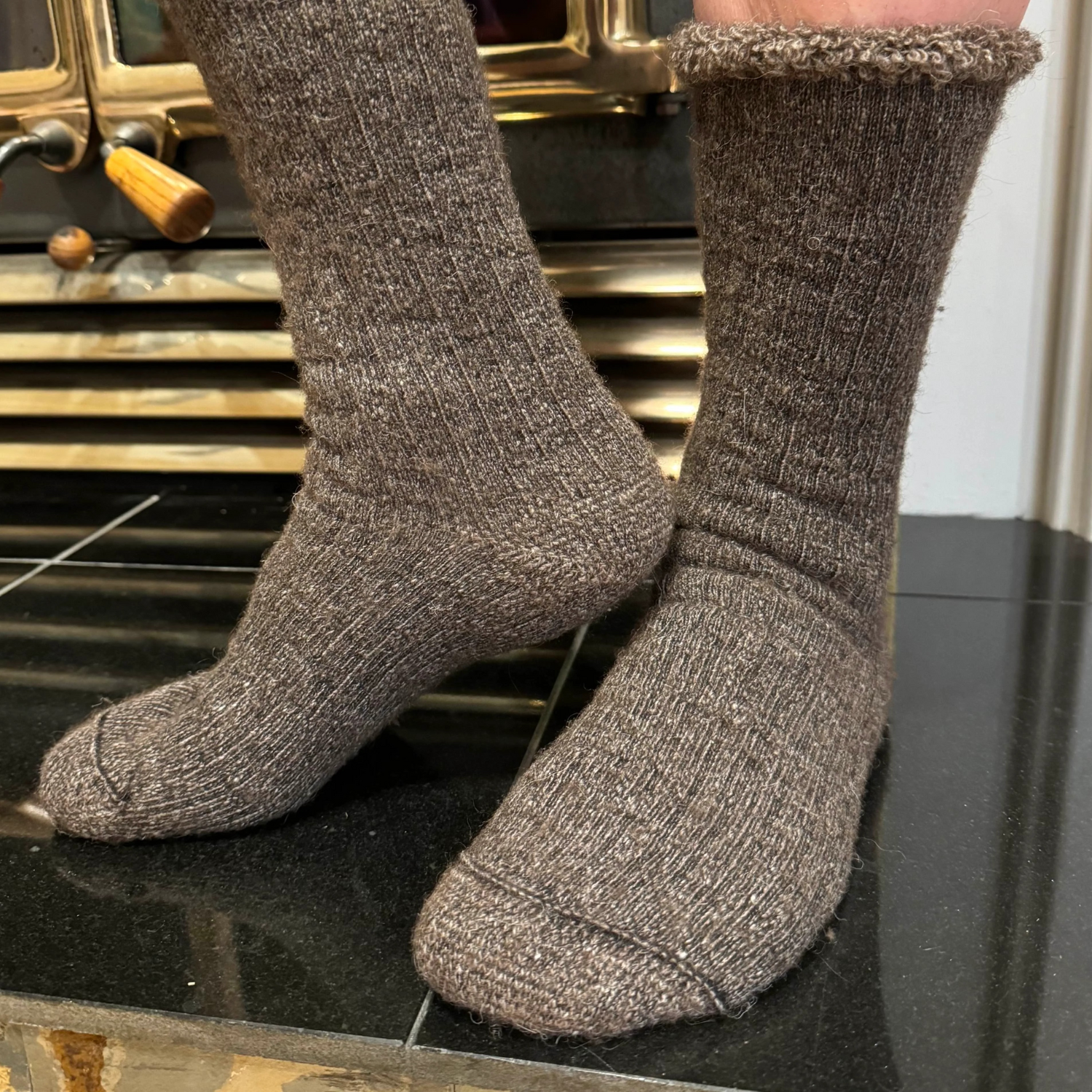 O'Canada Bison Wool Corp Alberta SnowDrift Socks