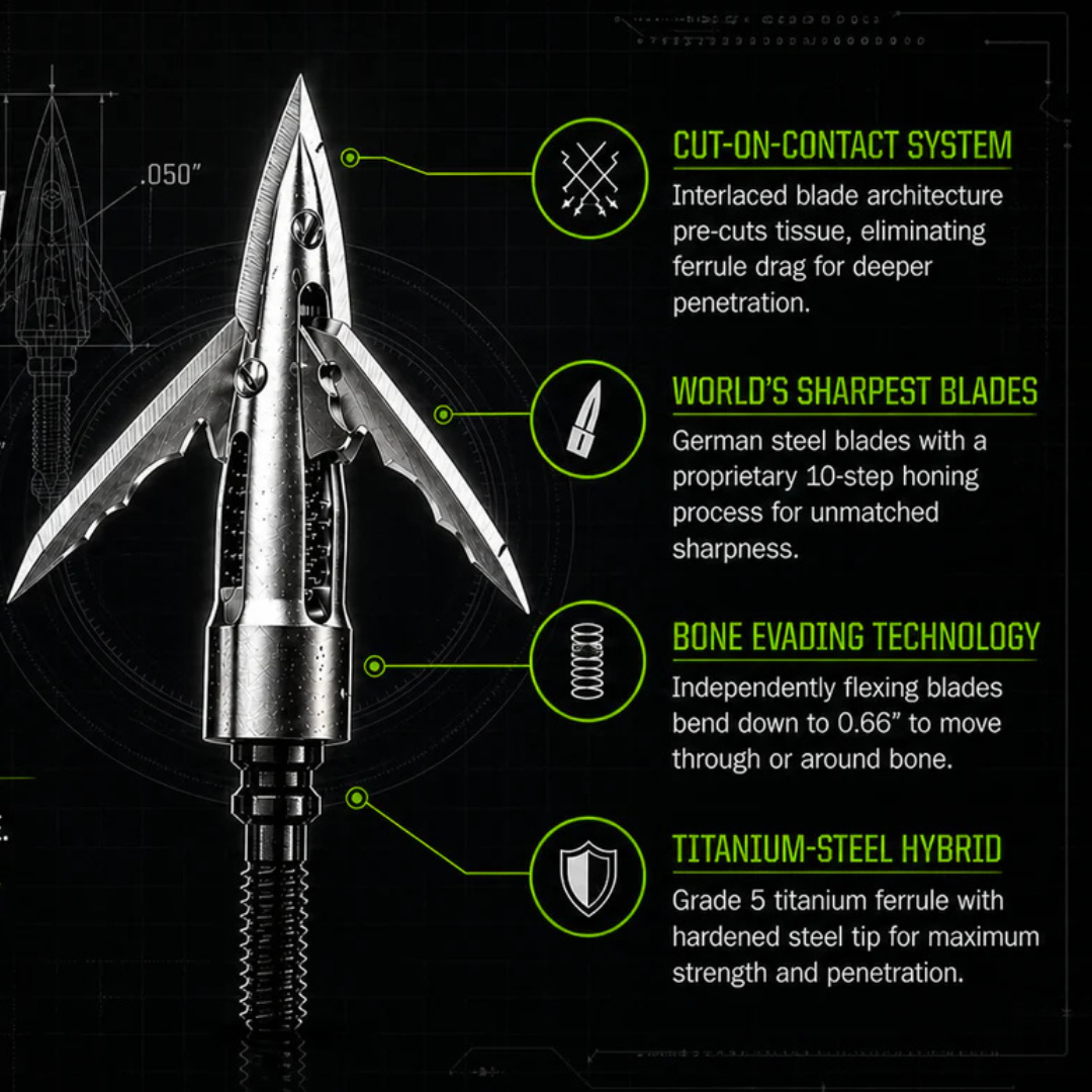Beast Broadheads Cut On Contact Titanium (3 Pack)